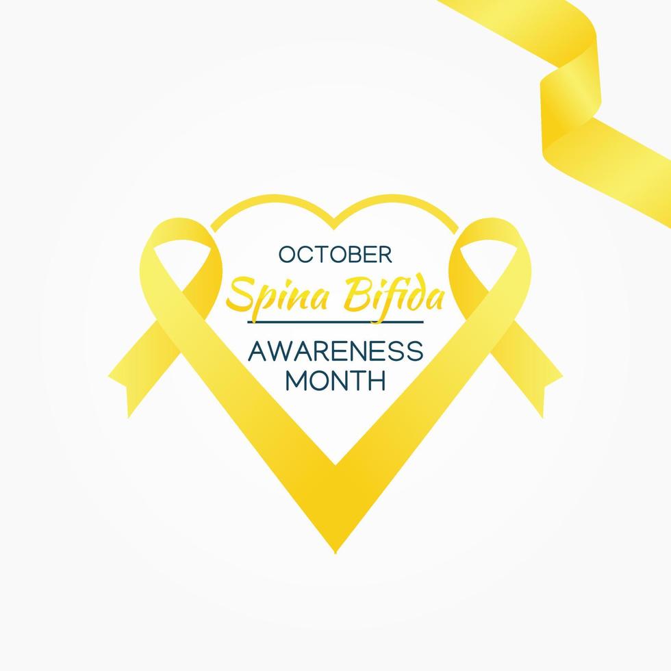 Spina Bifida Awareness Month vector illustration