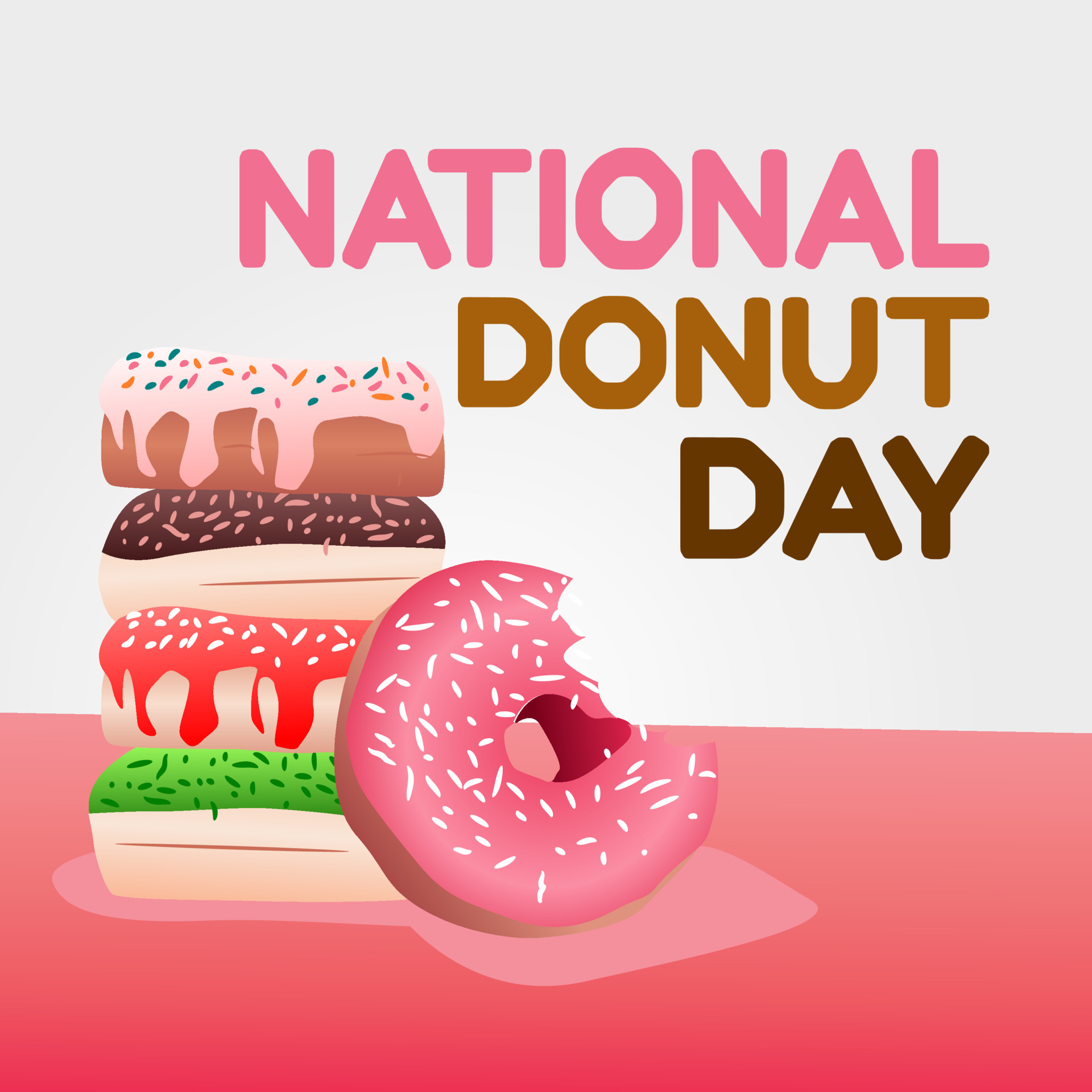 national donut day vector illustration 5348545 Vector Art at Vecteezy