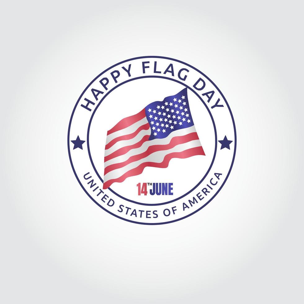 USA flag national day vector lllustration