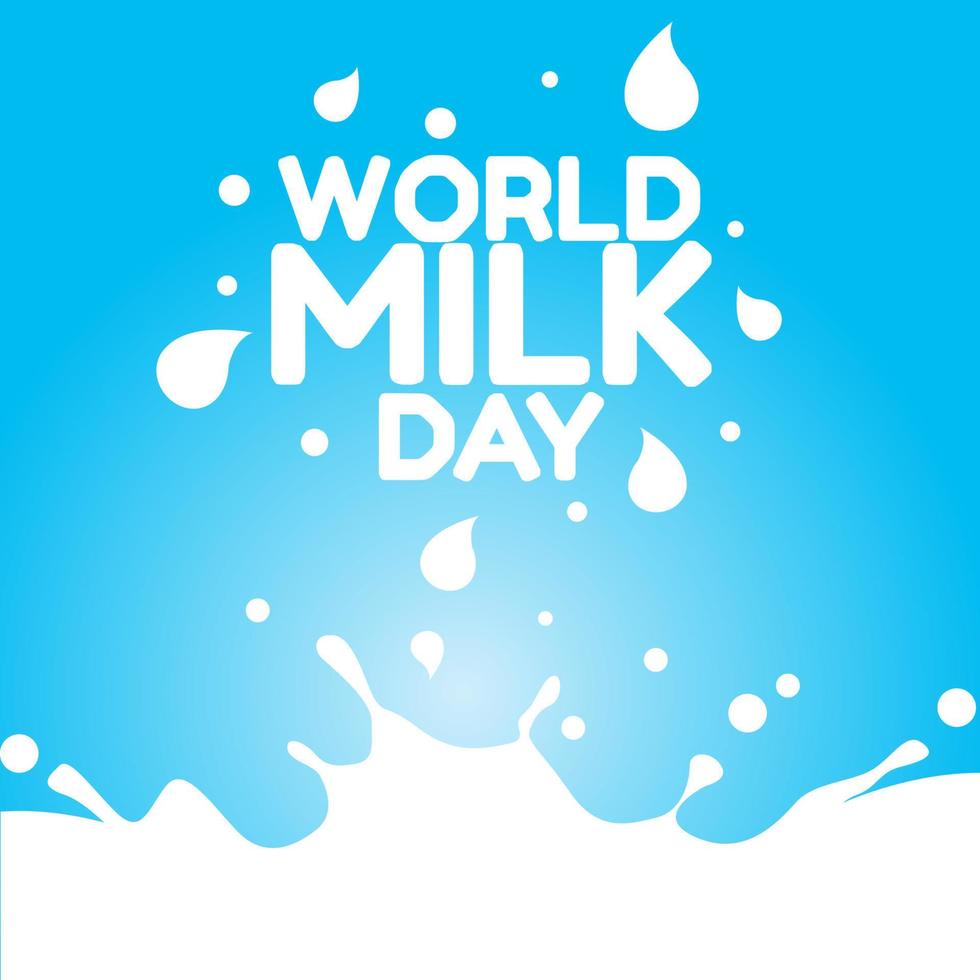 World milk day vector lllustration