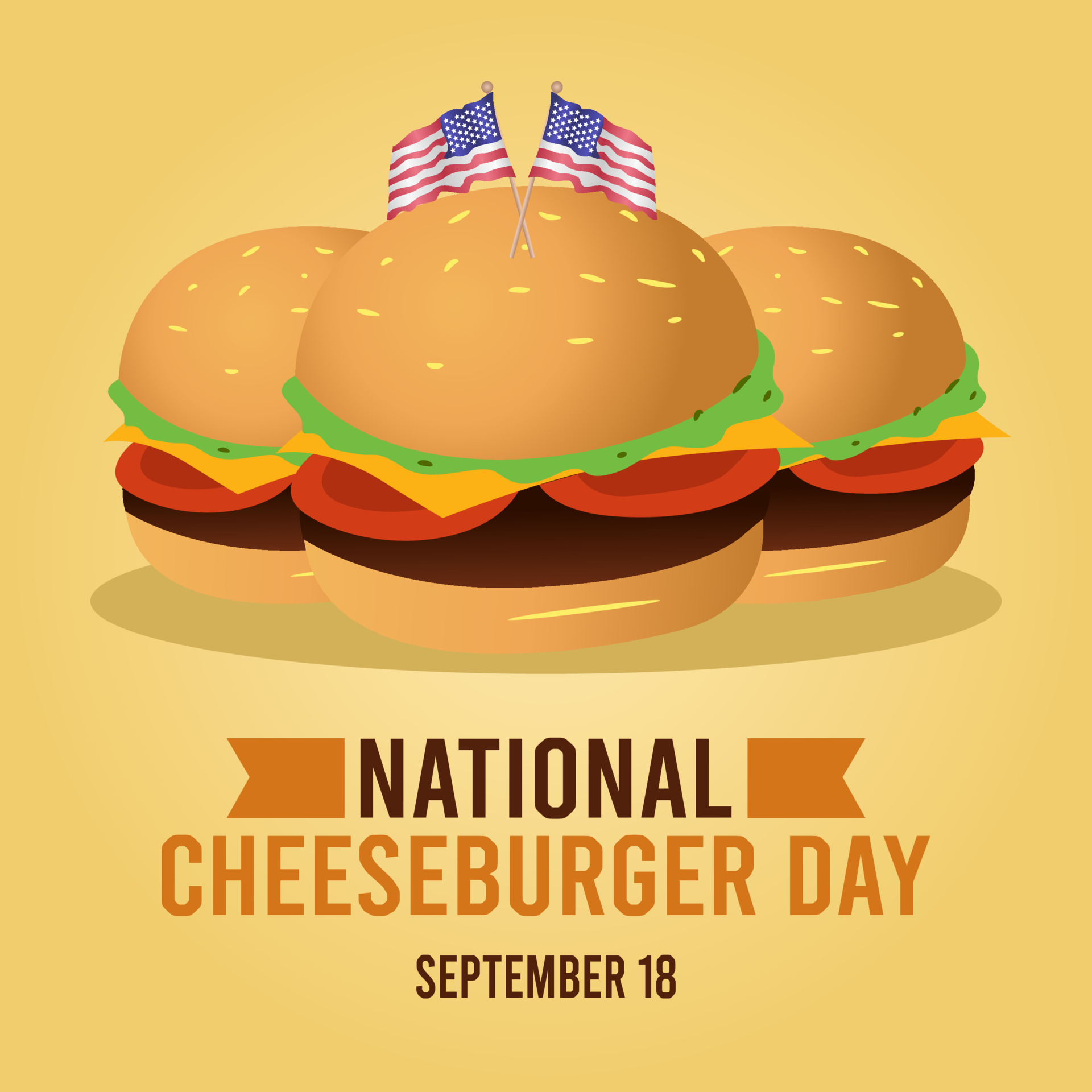 national cheesburger day vector illustration 5348563 Vector Art at Vecteezy