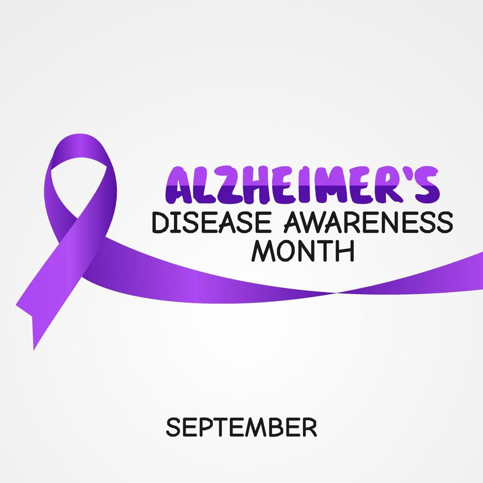 World Alzheimer's Disease Month vector illustration