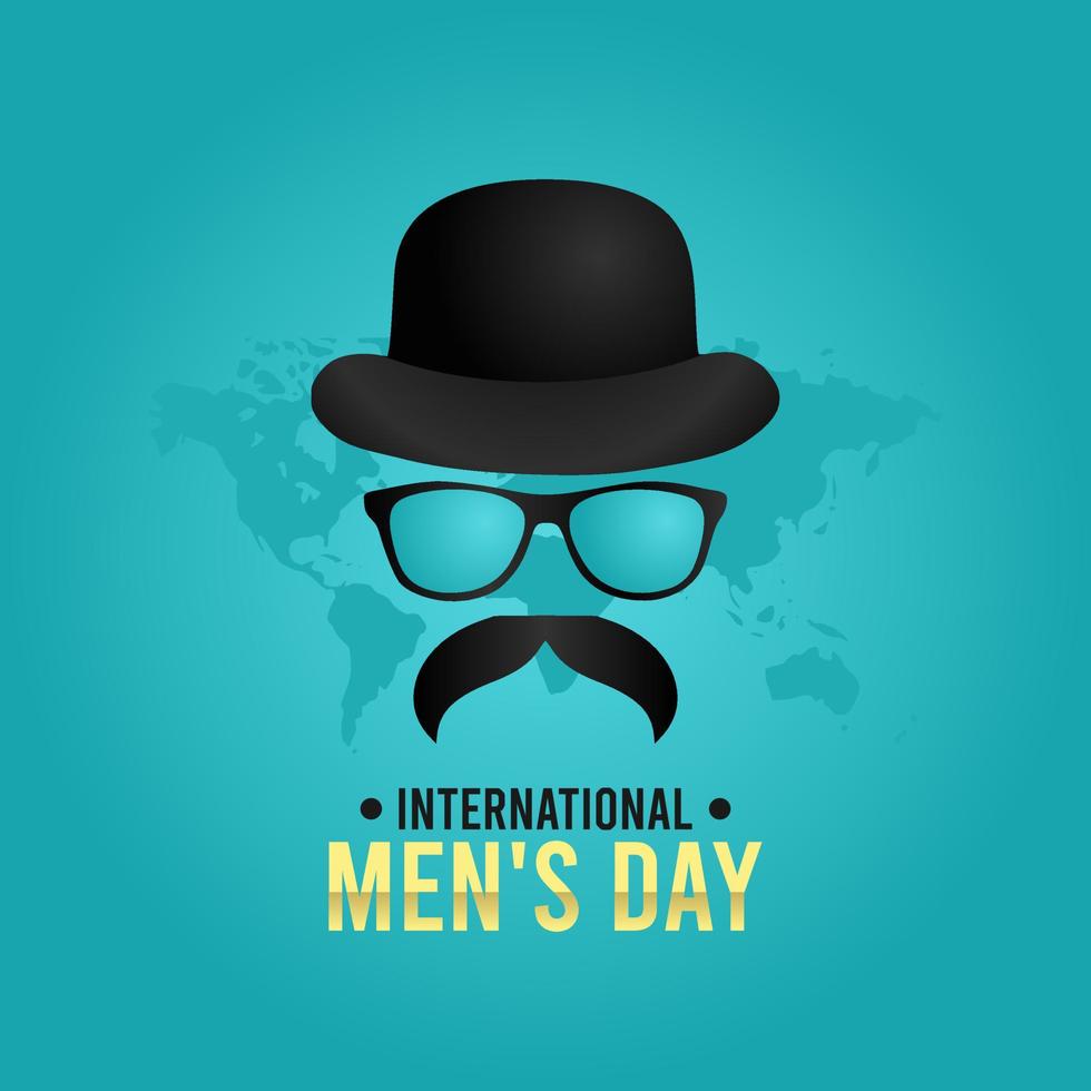 ilustración de vector de día internacional de los hombres