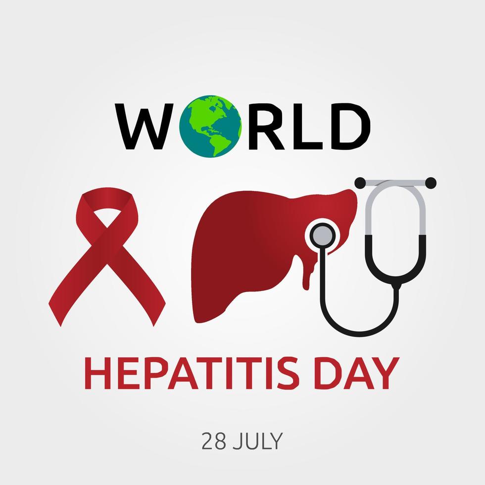 world hepatitis day vector illustration