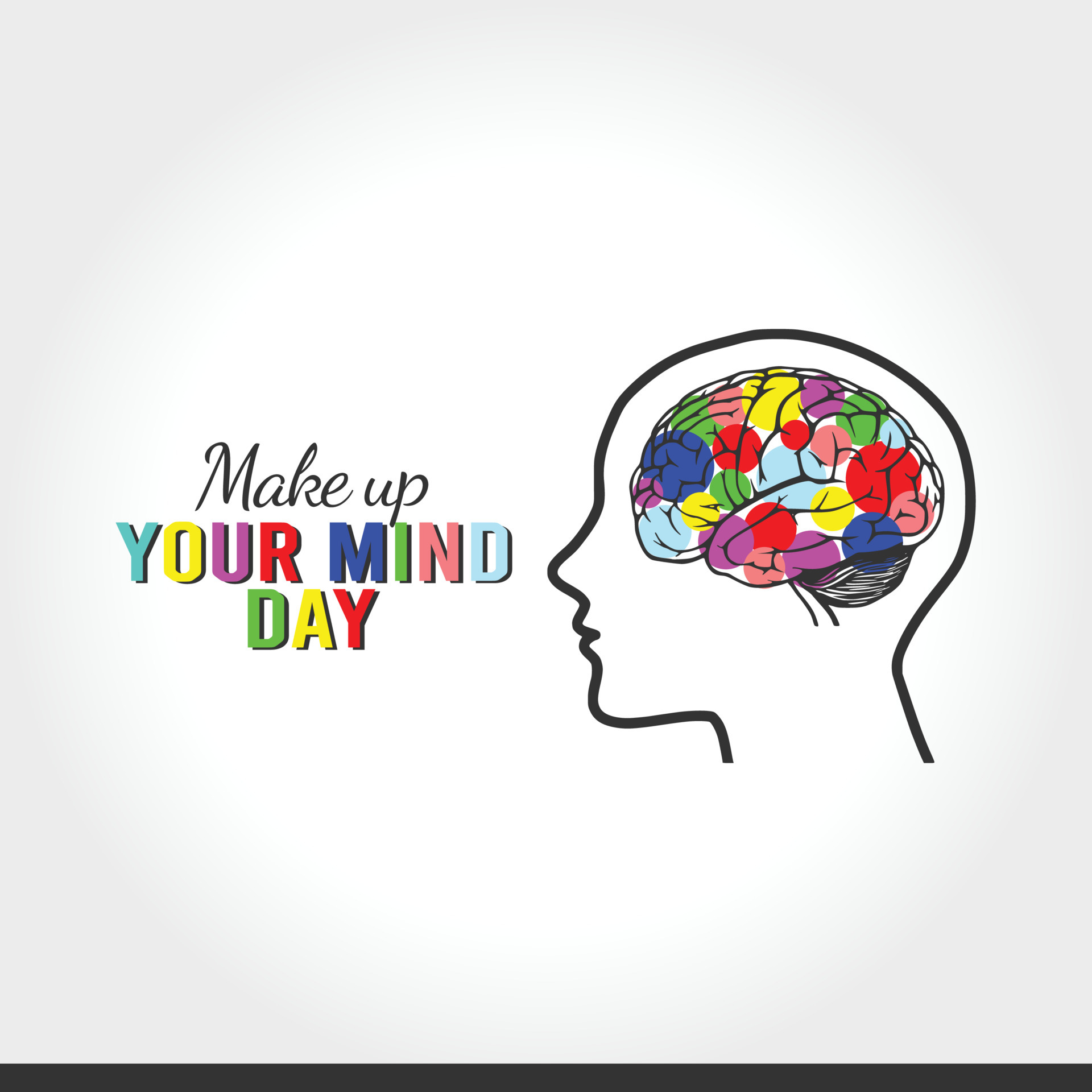 make up your mind day vector lllustration 5348602 Vector Art at Vecteezy
