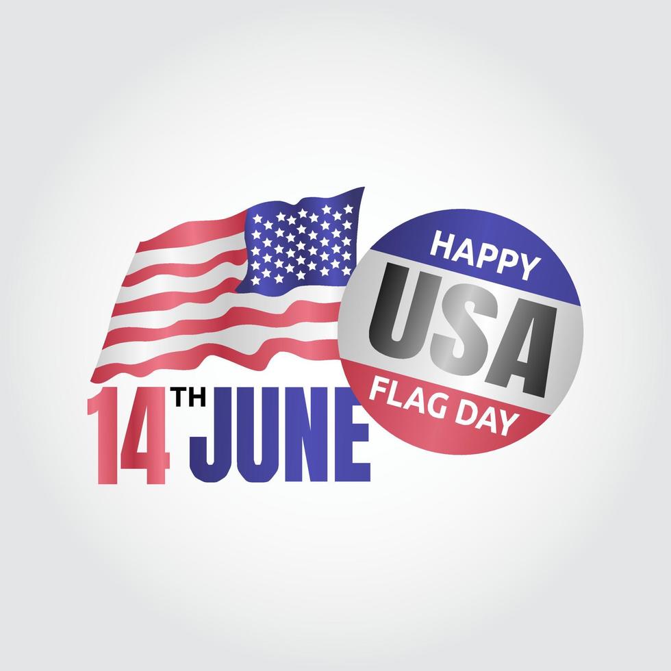 USA flag national day vector lllustration