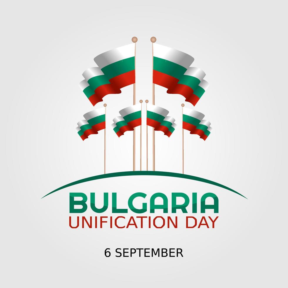 Unification Day of Bulgaria vector lllustration