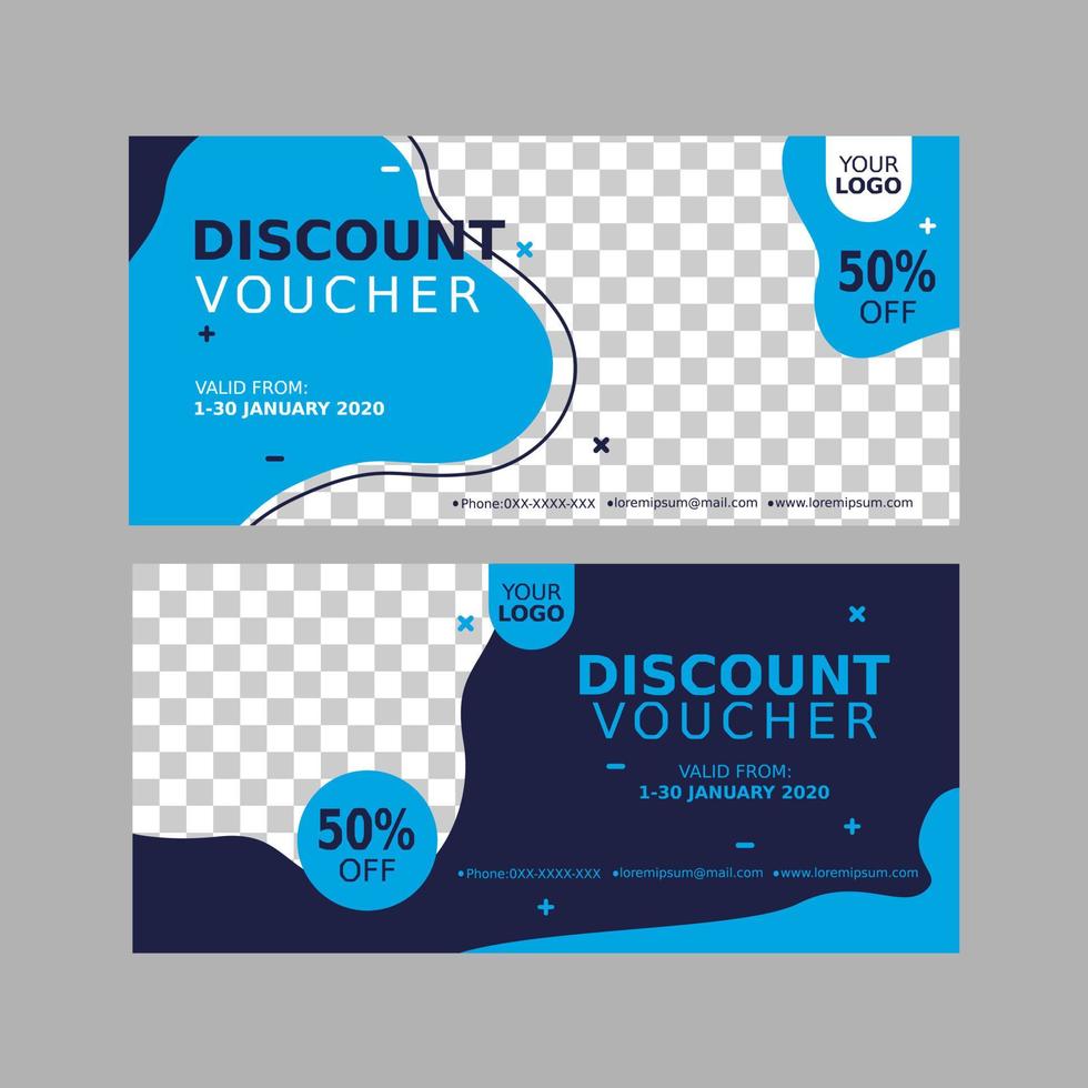 discount voucher template vector illustraton.