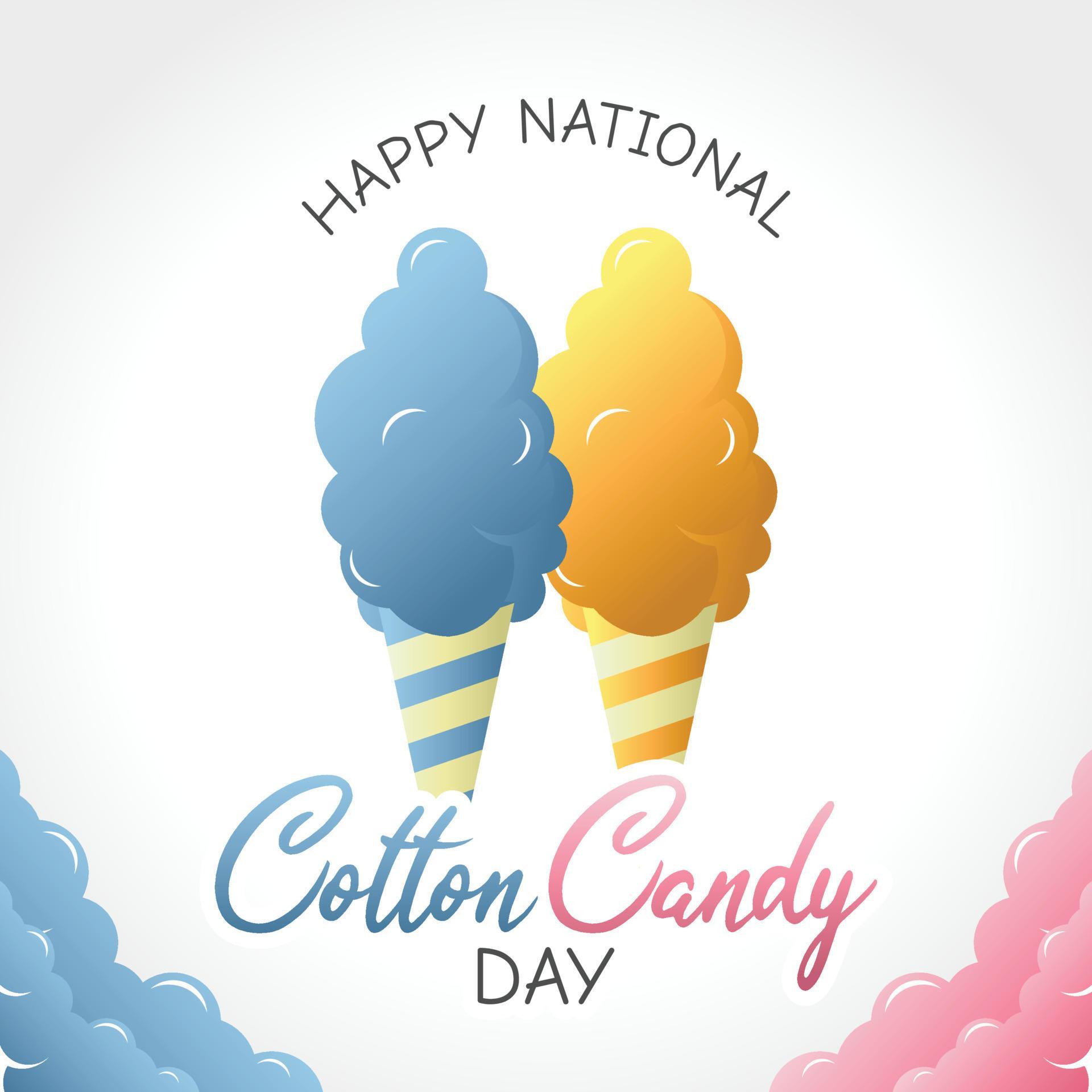 cotton candy day vector Illustration 5348638 Vector Art at Vecteezy