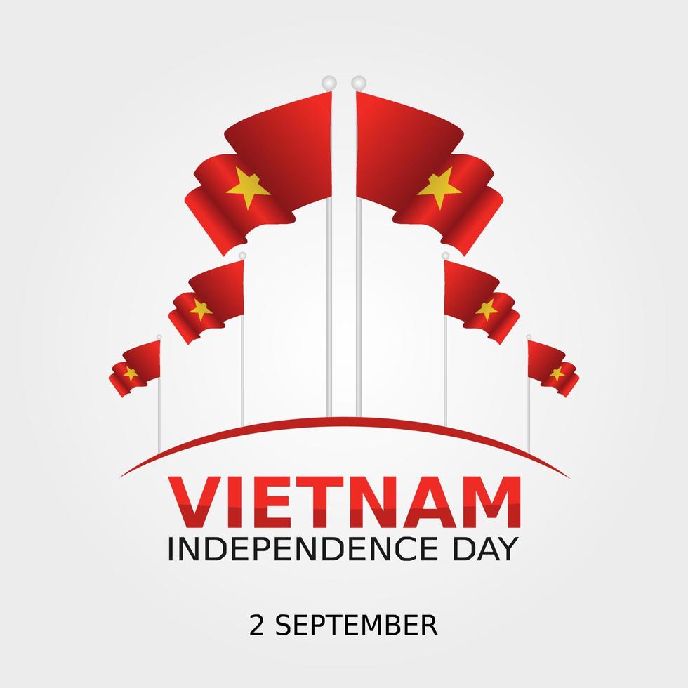Vietnam independence day vector lllustration
