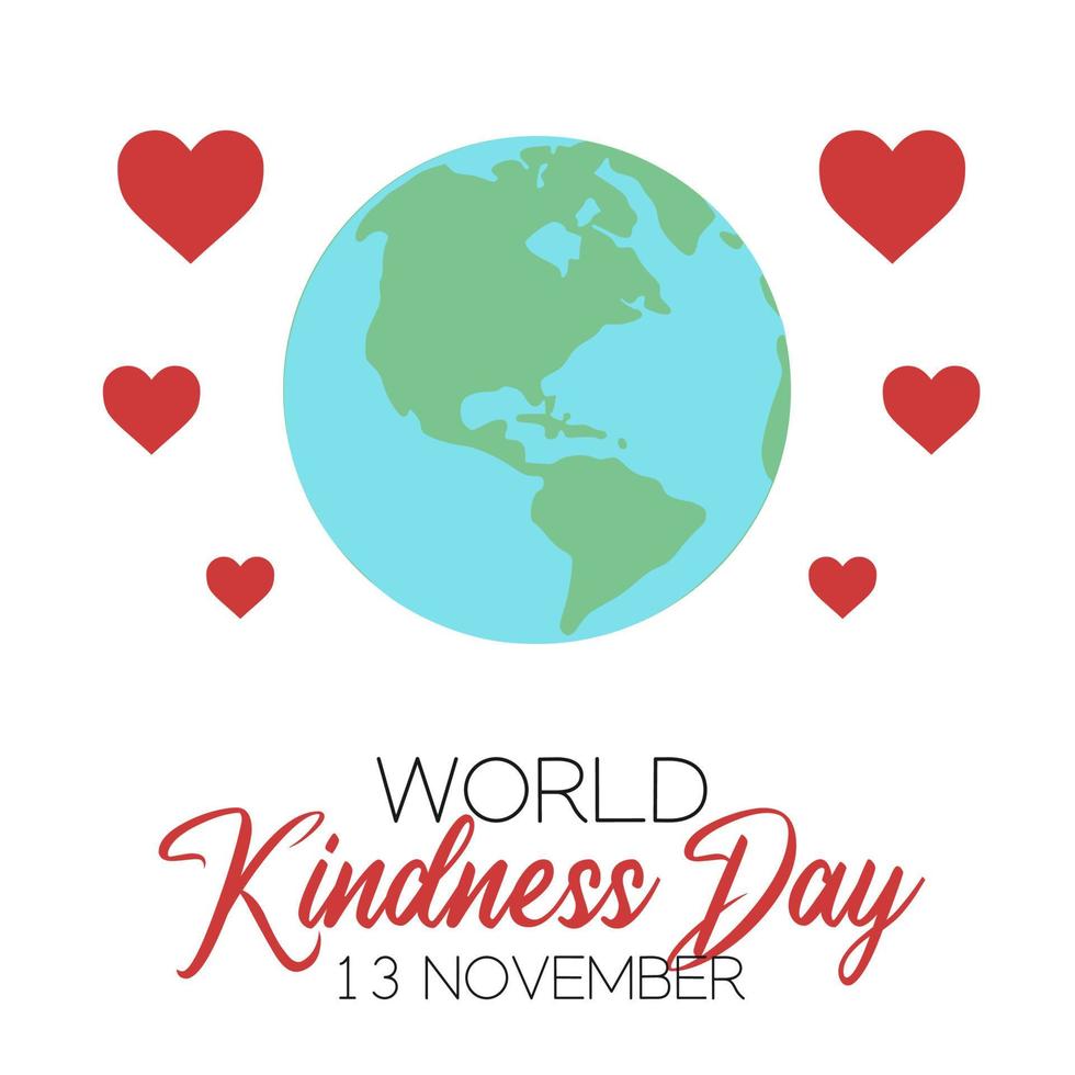 world kindness day vector illustration