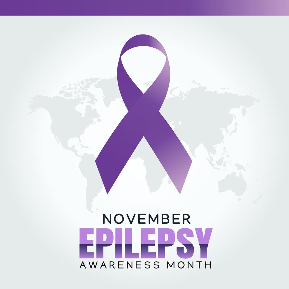 Epilepsy awareness month design vector illustraton.