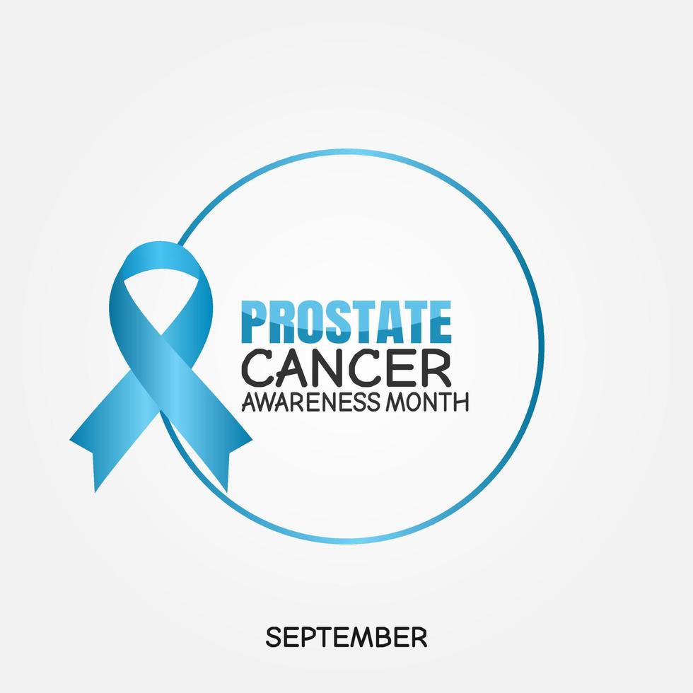 prostate cancer awareness month vector illustration