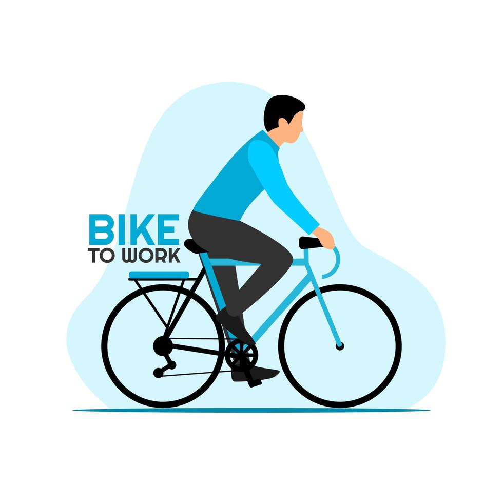 bike to work design concept vector lllustration