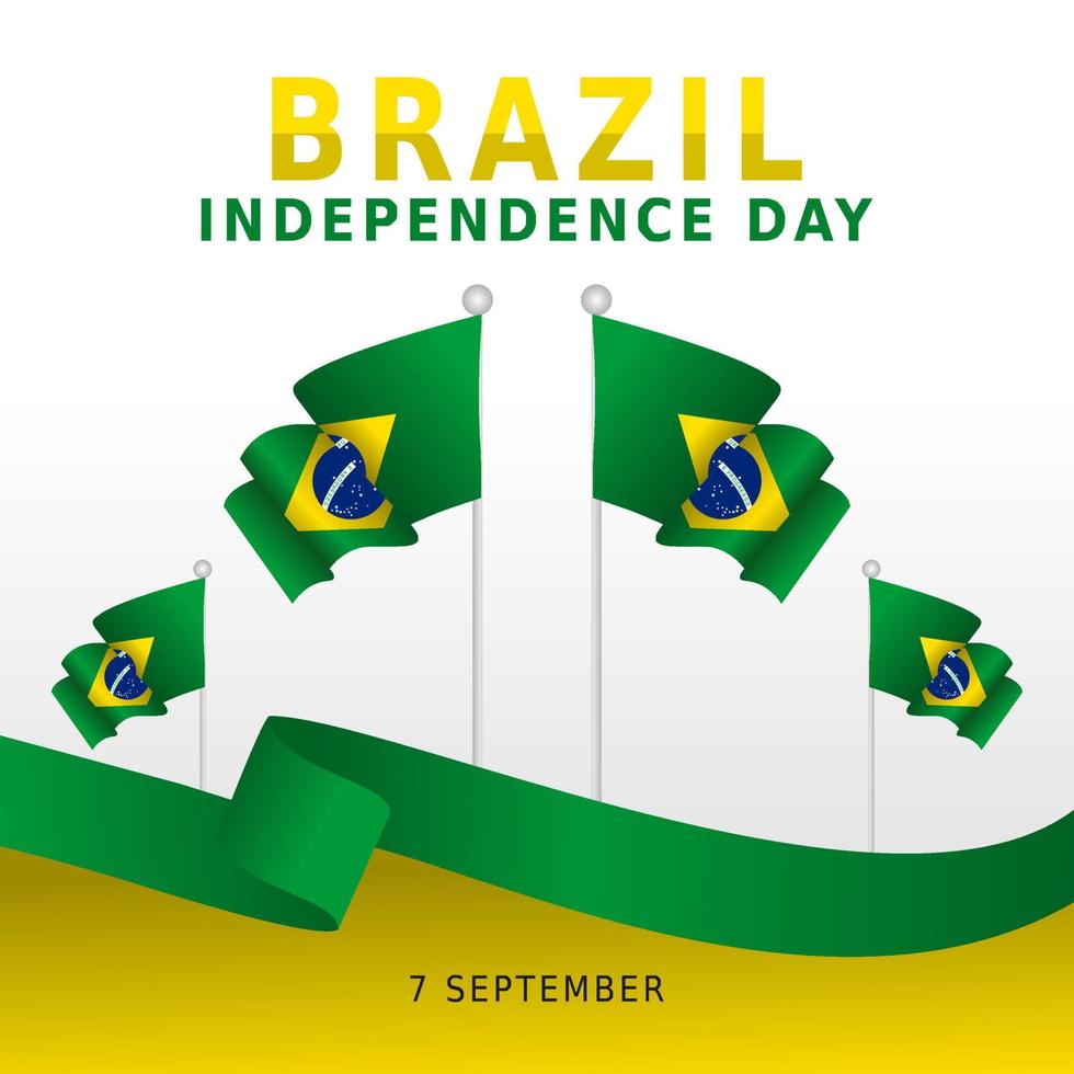 Brazil Independence day vector lllustration