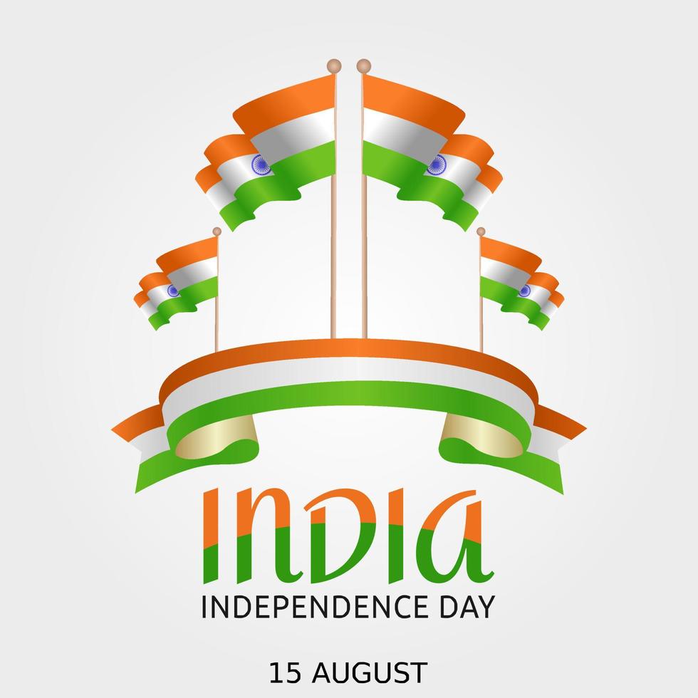 India Independence day vector illustration