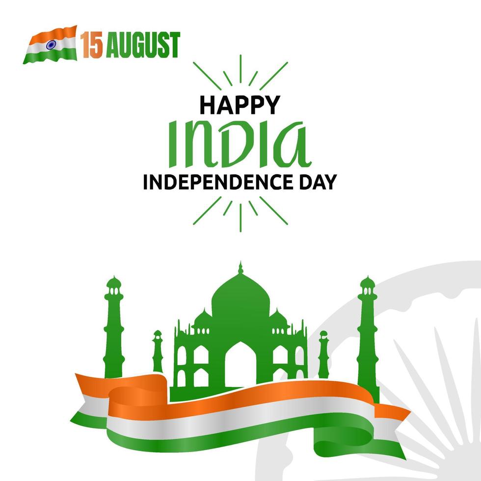 India Independence day vector lllustration