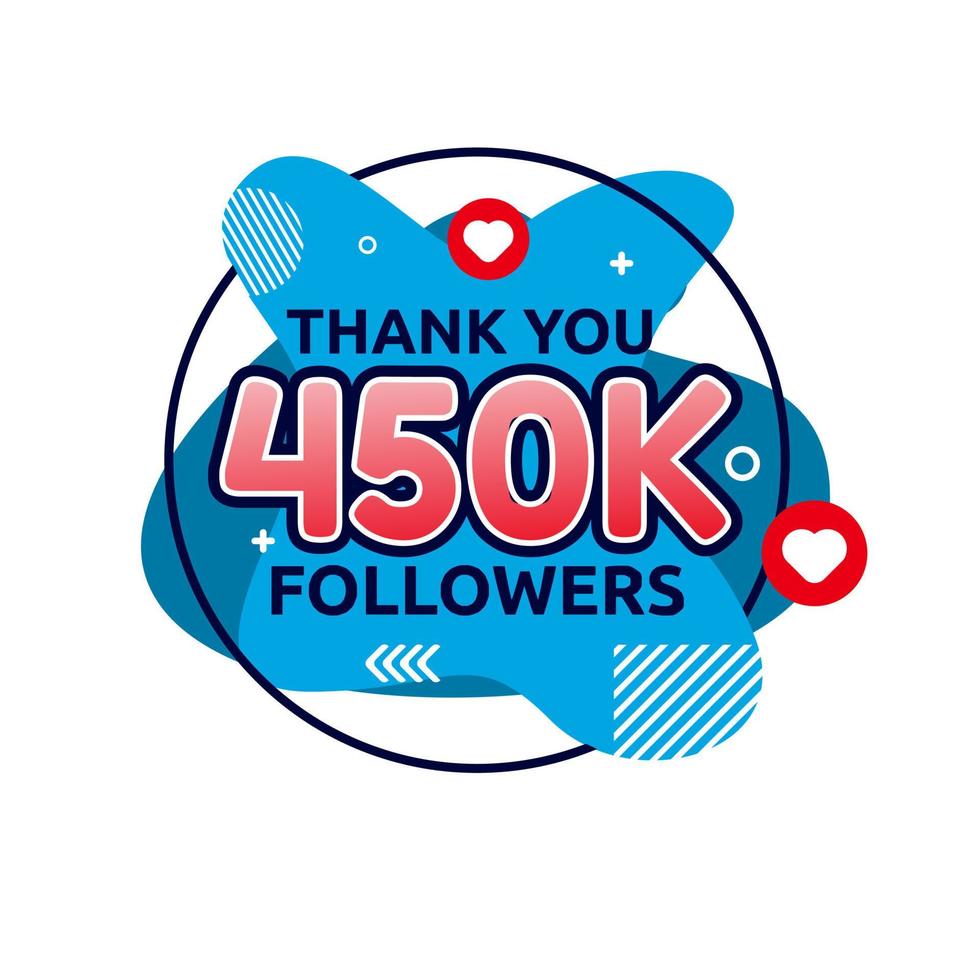 thank followers design template vector illustraton.