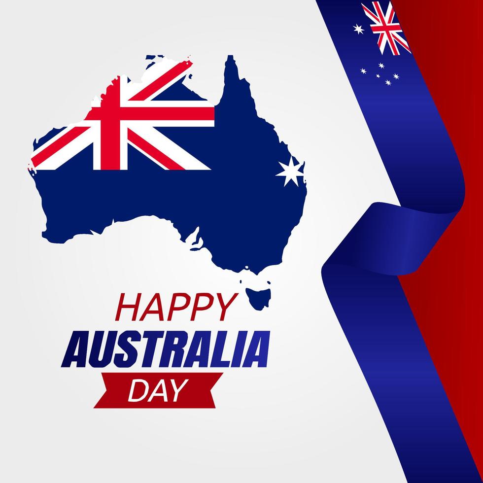 Happy Australia Day Vector Illustration