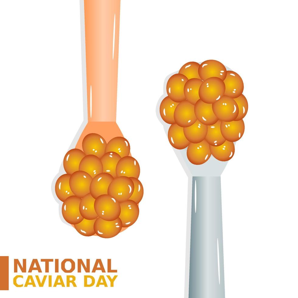 national caviar day vector lllustration