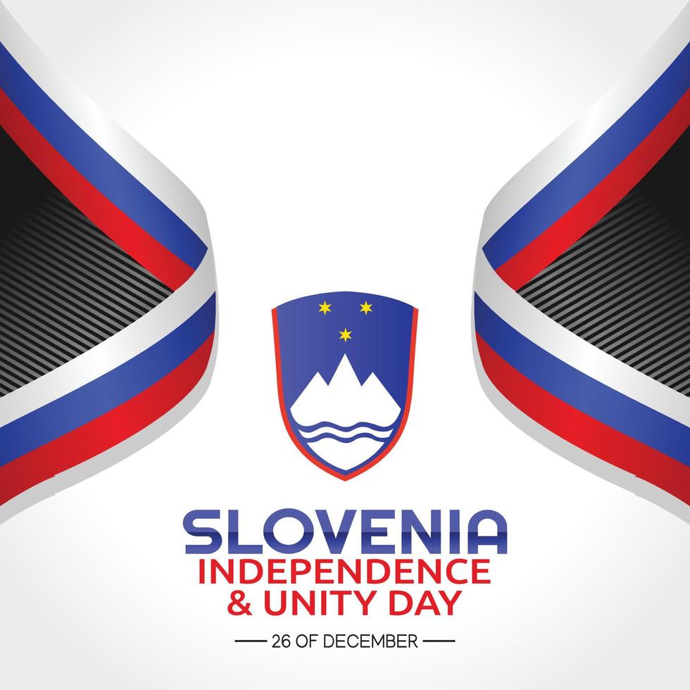 slovenia independence and unity day vector lllustration