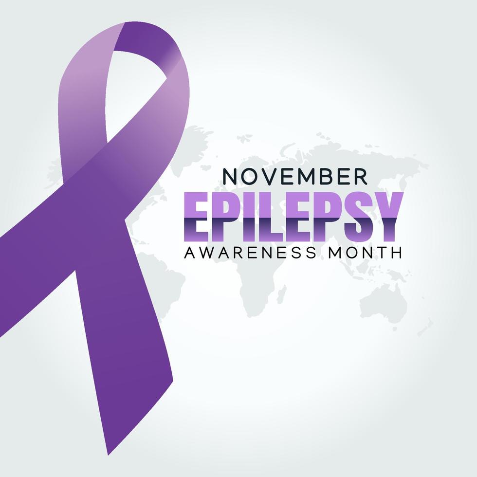 Epilepsy awareness month design vector illustraton.