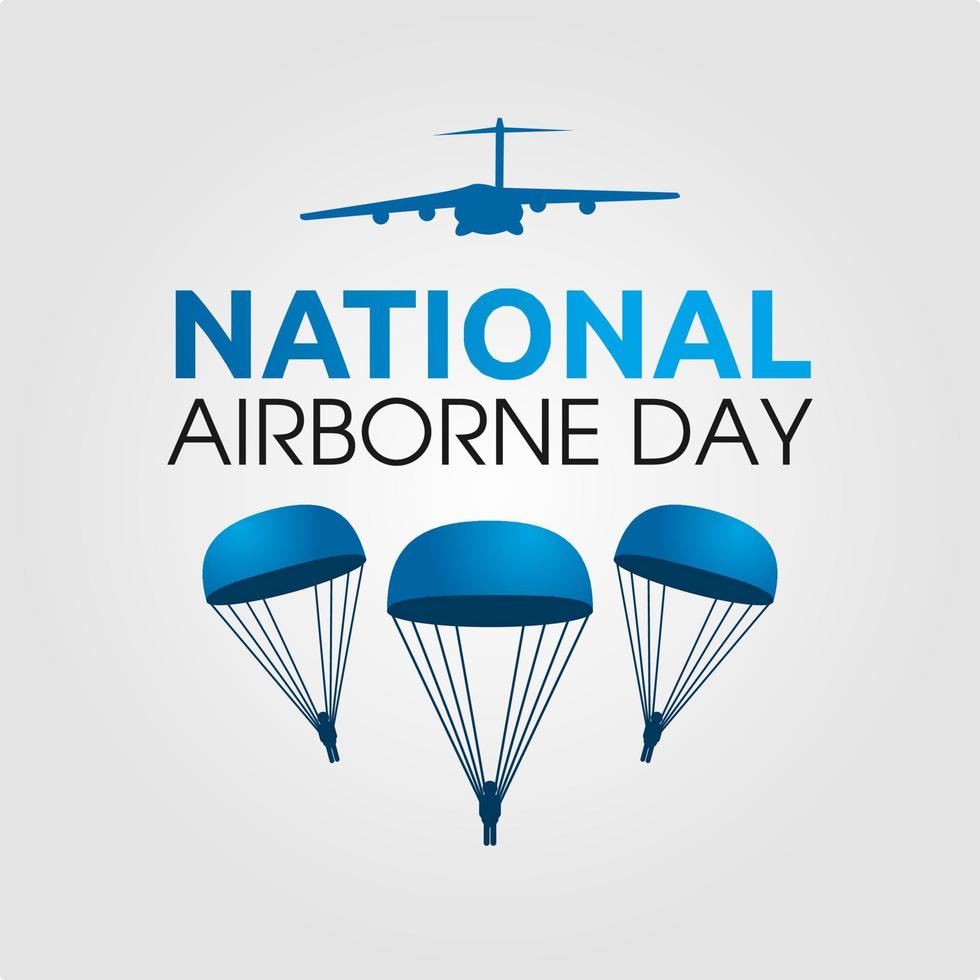 National Airborne Day vector lllustration