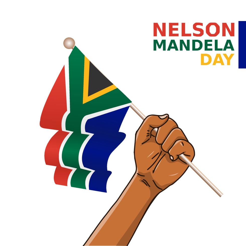 Nelson Mandela day vector lllustration