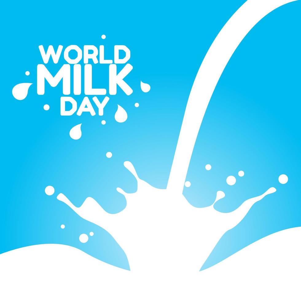 World milk day vector lllustration