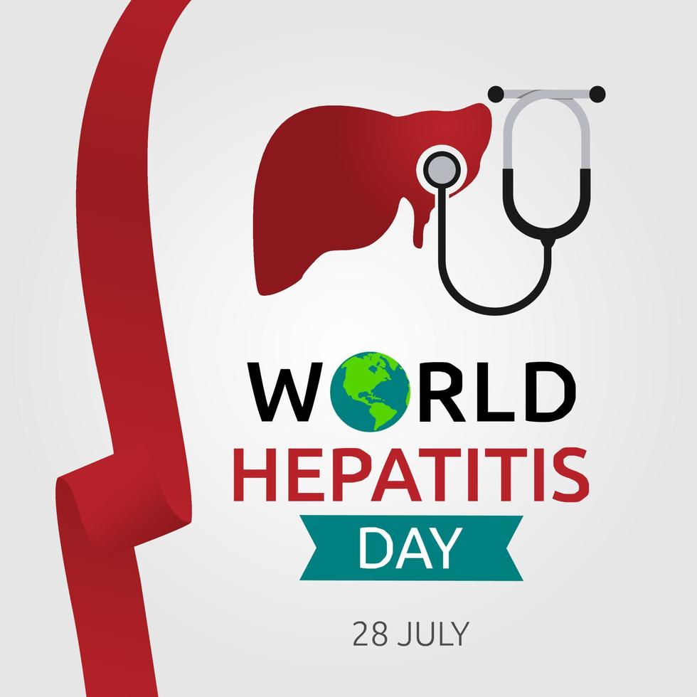 world hepatitis day vector illustration