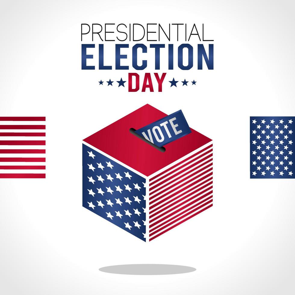 presidential election day vector illustration