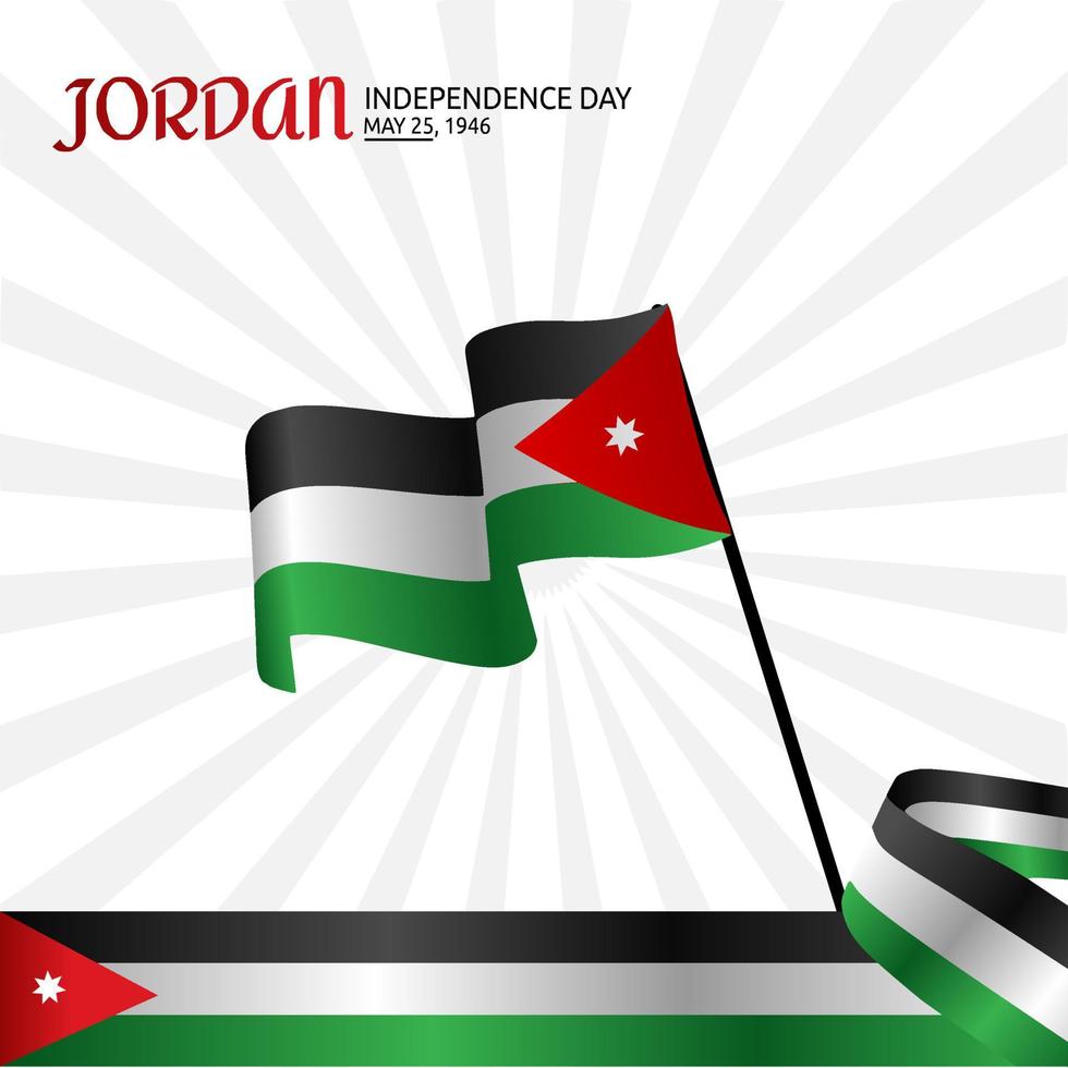 Jordan independence day vector lllustration