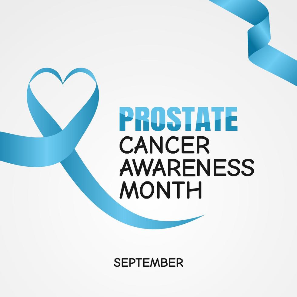 prostate cancer awareness month vector illustration