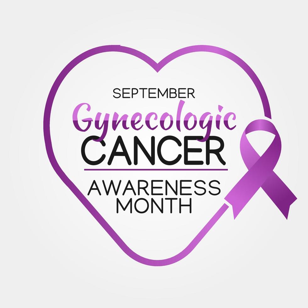 gynecologic awareness month vector illustration