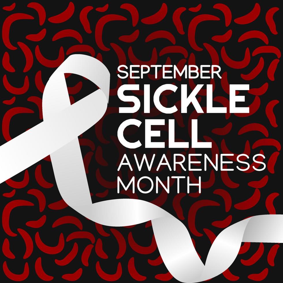 sickle cell awareness month vector illustration