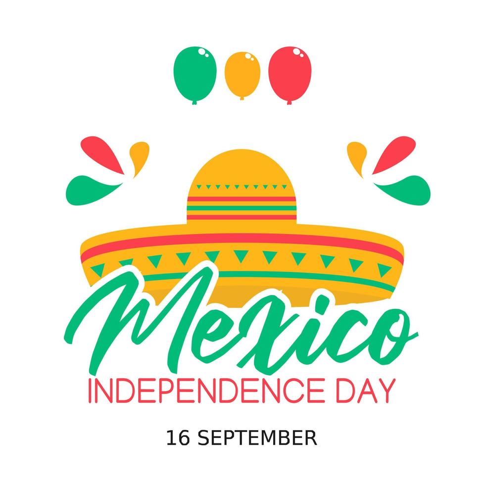Mexico independence day vector lllustration