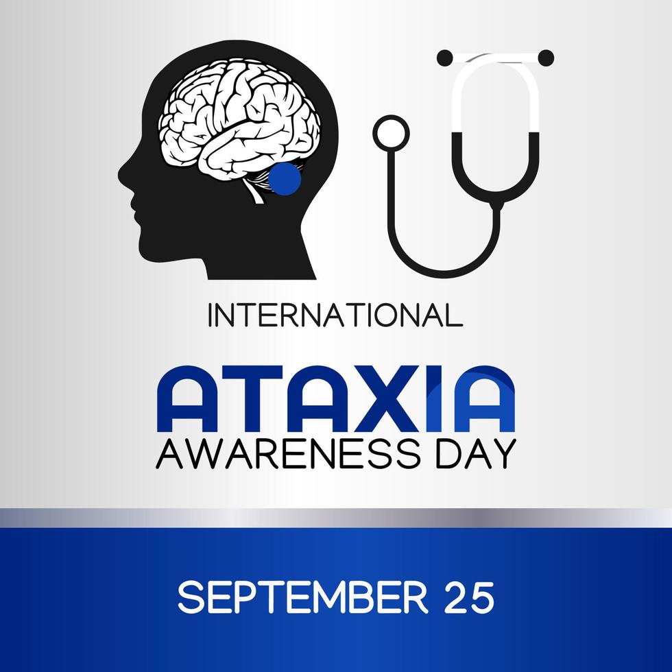 ATAXIA AWARENESS DAY vector lllustration