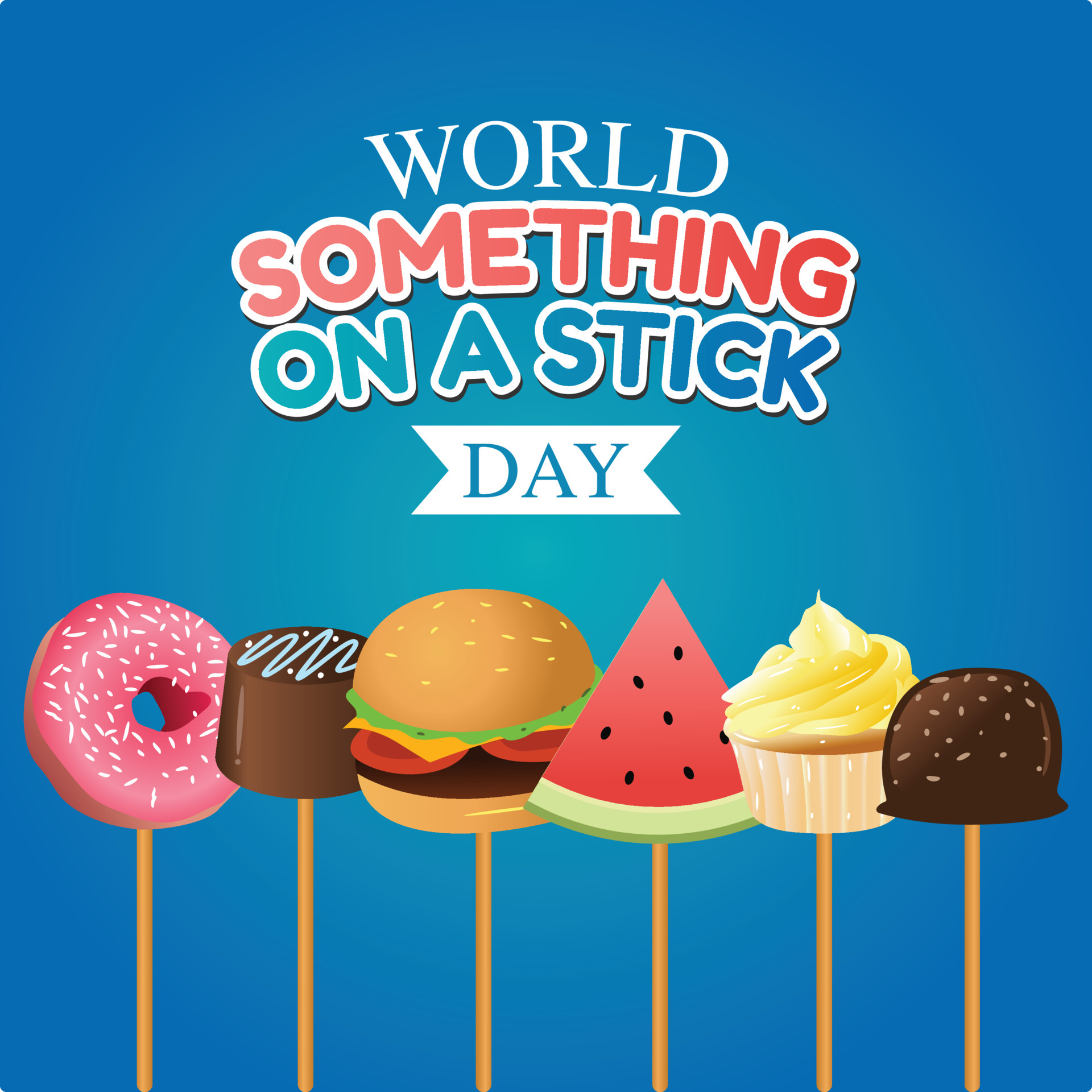 world-something-on-a-stick-day-vector-illustraton-5348952-vector-art