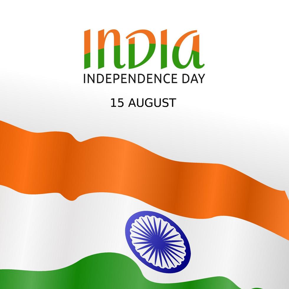 India Independence day vector illustration