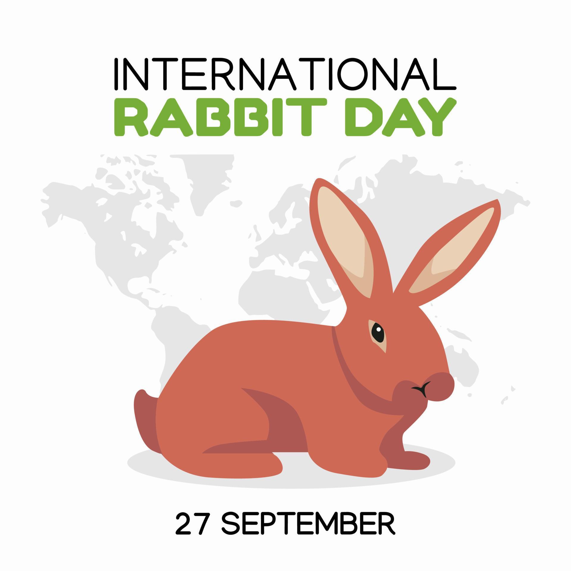 international rabbit day vector lllustration 5348979 Vector Art at Vecteezy