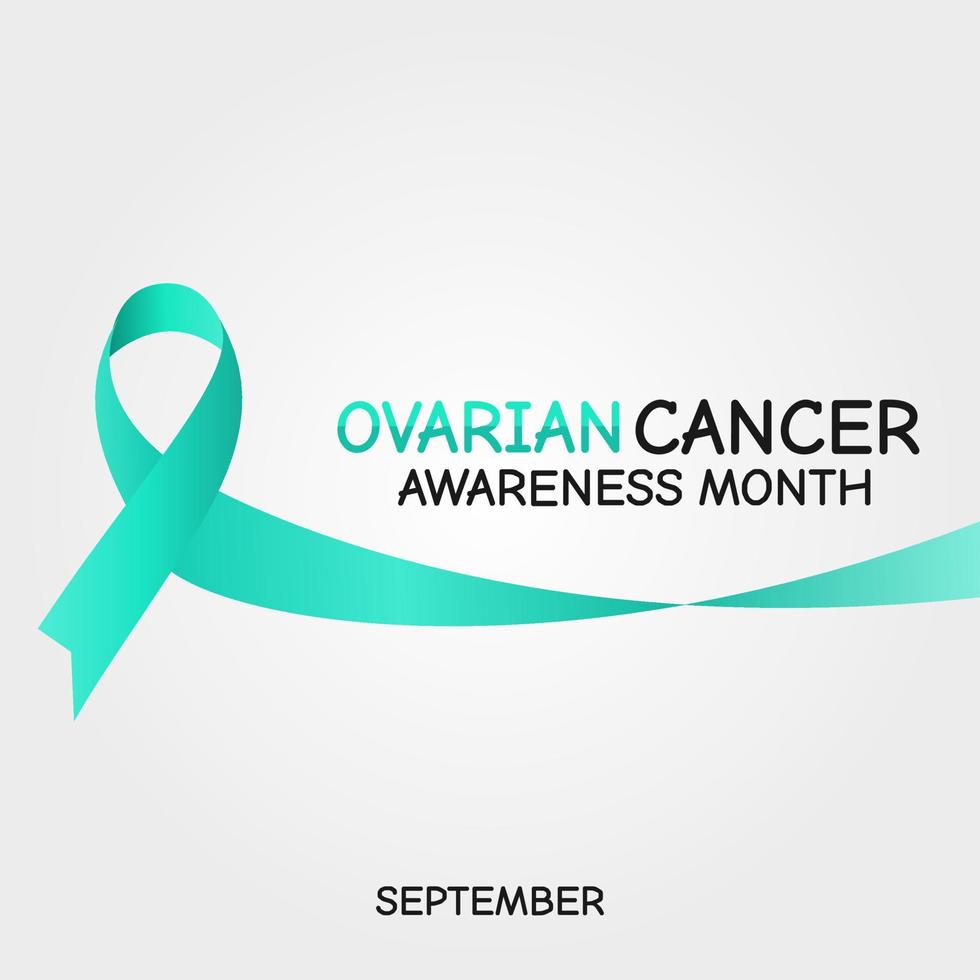 ovarian cancer awareness month vector illustration