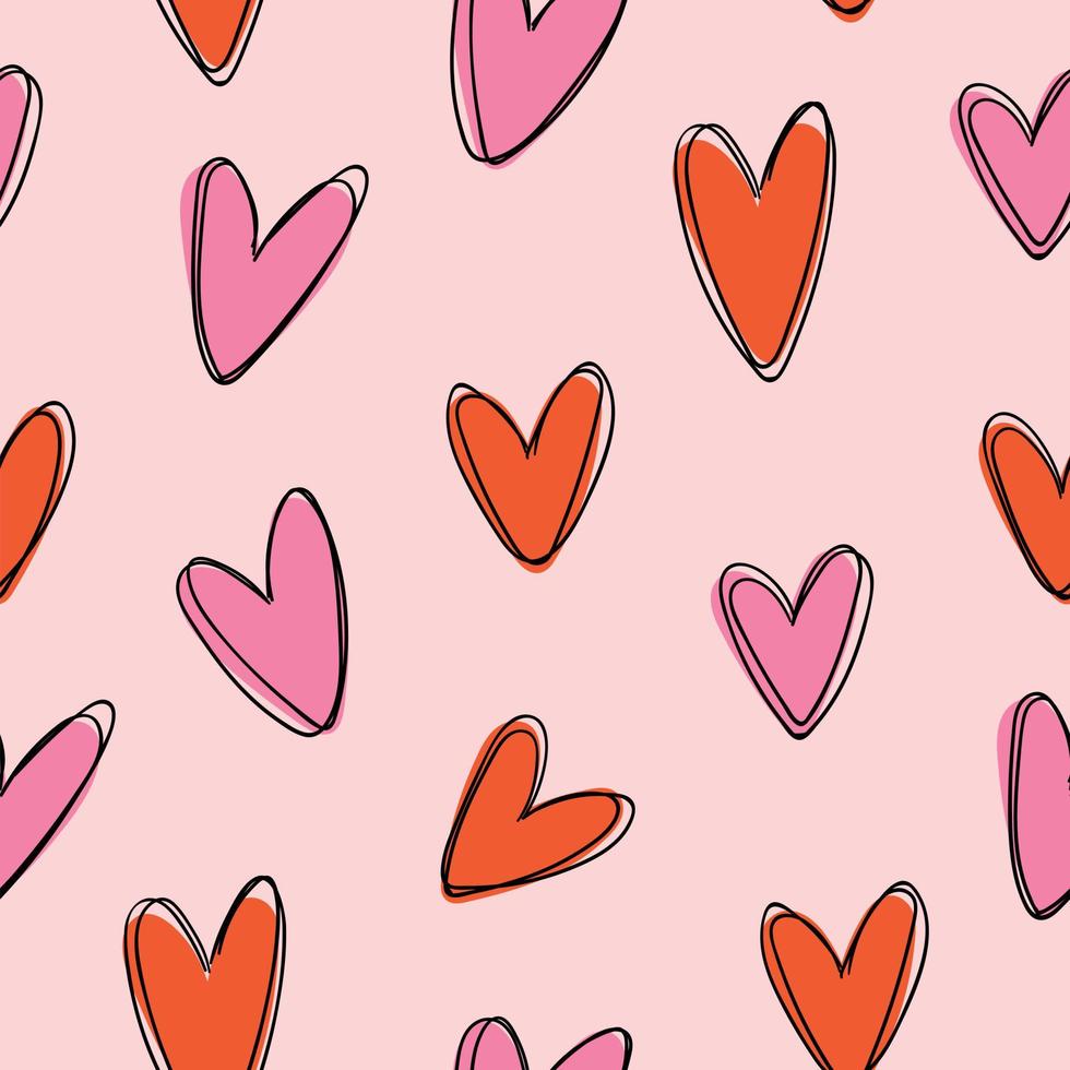 Hearts pattern. Love pattern. San valentine background. 5349049 Vector ...