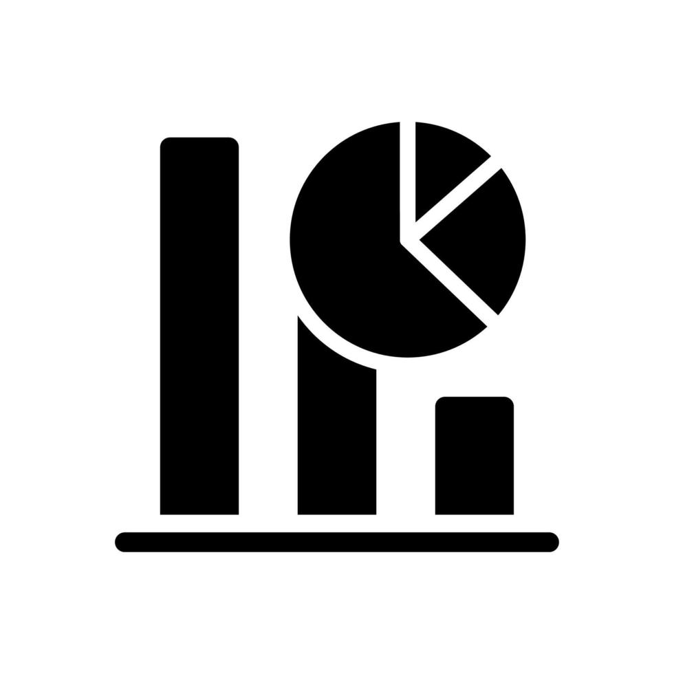 Regression part of data mining black glyph icon. Statistic information. Analyze of researching data. Dataset processing. Silhouette symbol on white space. Vector isolated illustration