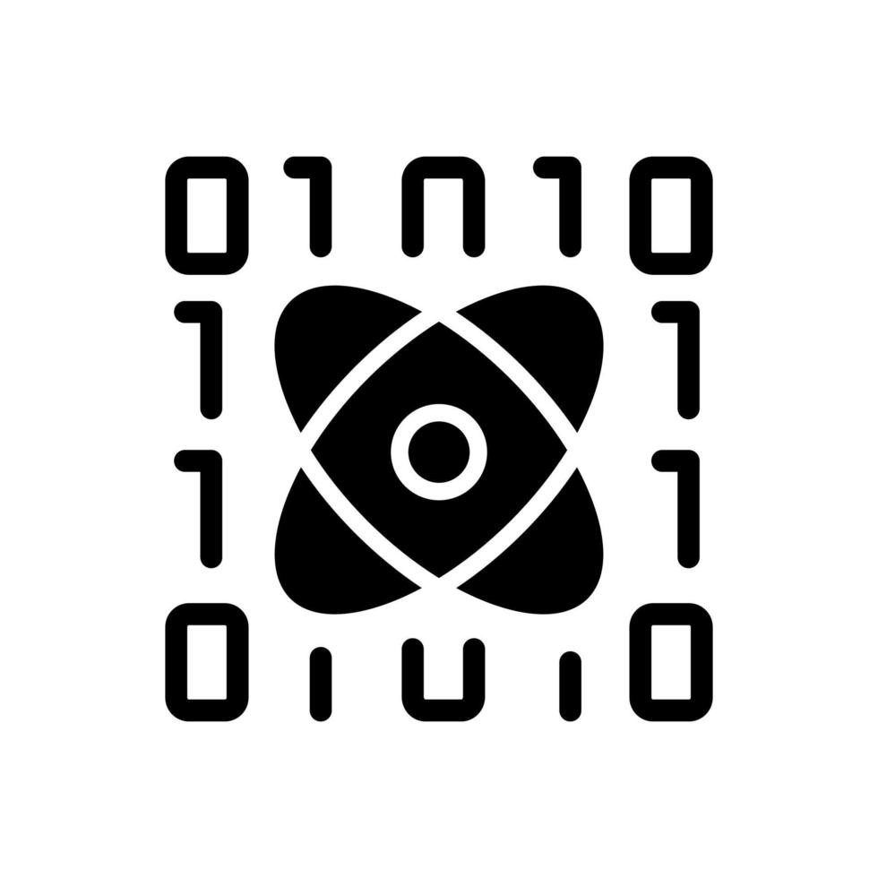 Data mining in science black glyph icon. Computer science and statistics. Information processing tool and engineering. Silhouette symbol on white space. Vector isolated illustration