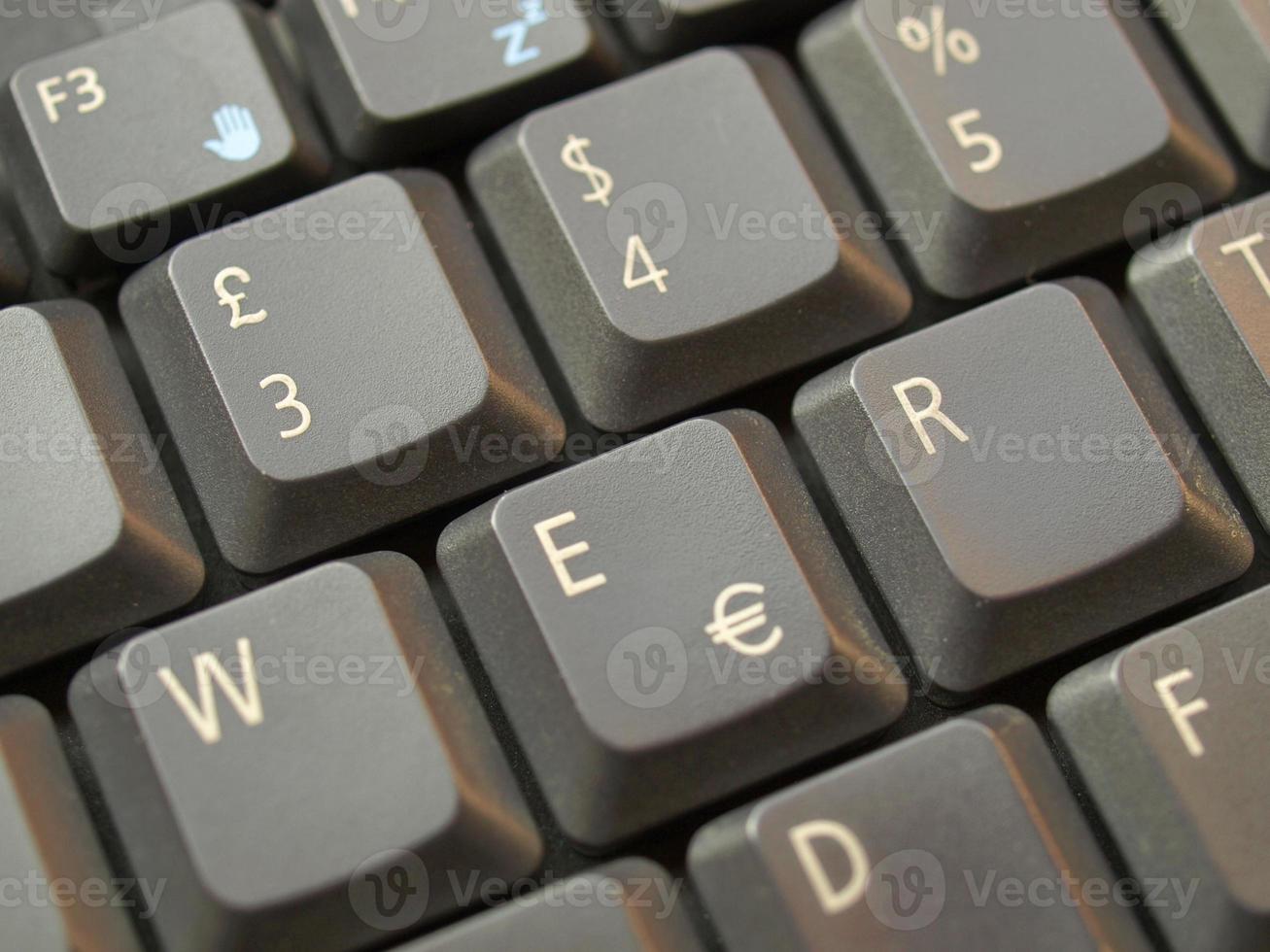 teclas del teclado de la computadora foto