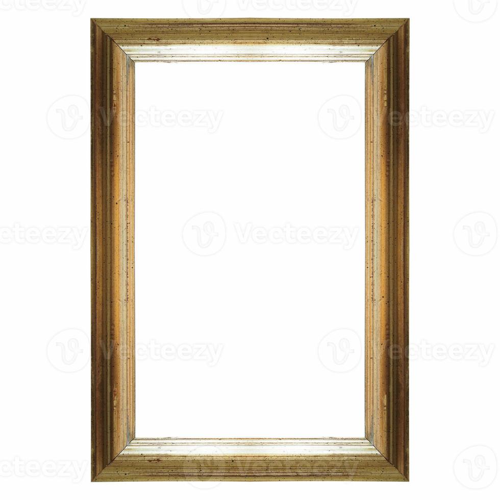 Isolated wooden frame photo