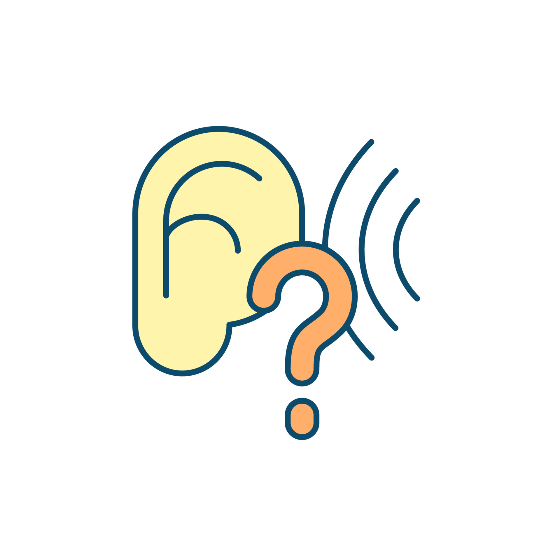 being-bad-listener-rgb-color-icon-pseudo-listening-auditory