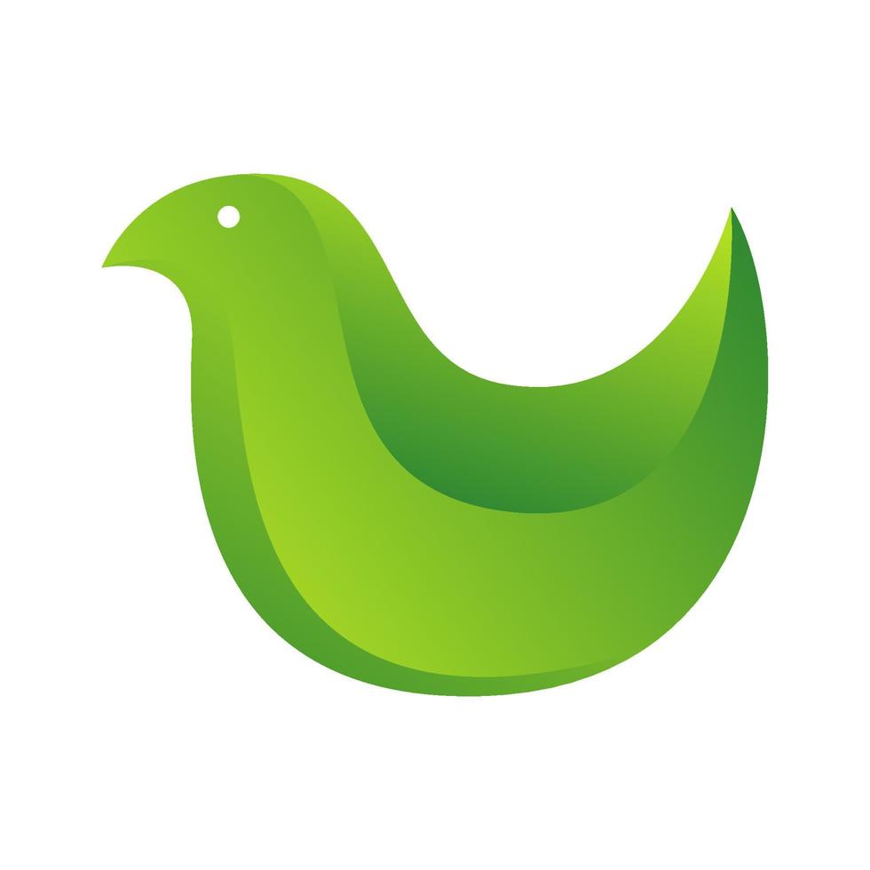 icono de diseño de logotipo 3d de pájaro de paloma de palomas abstractas o coloridas vector