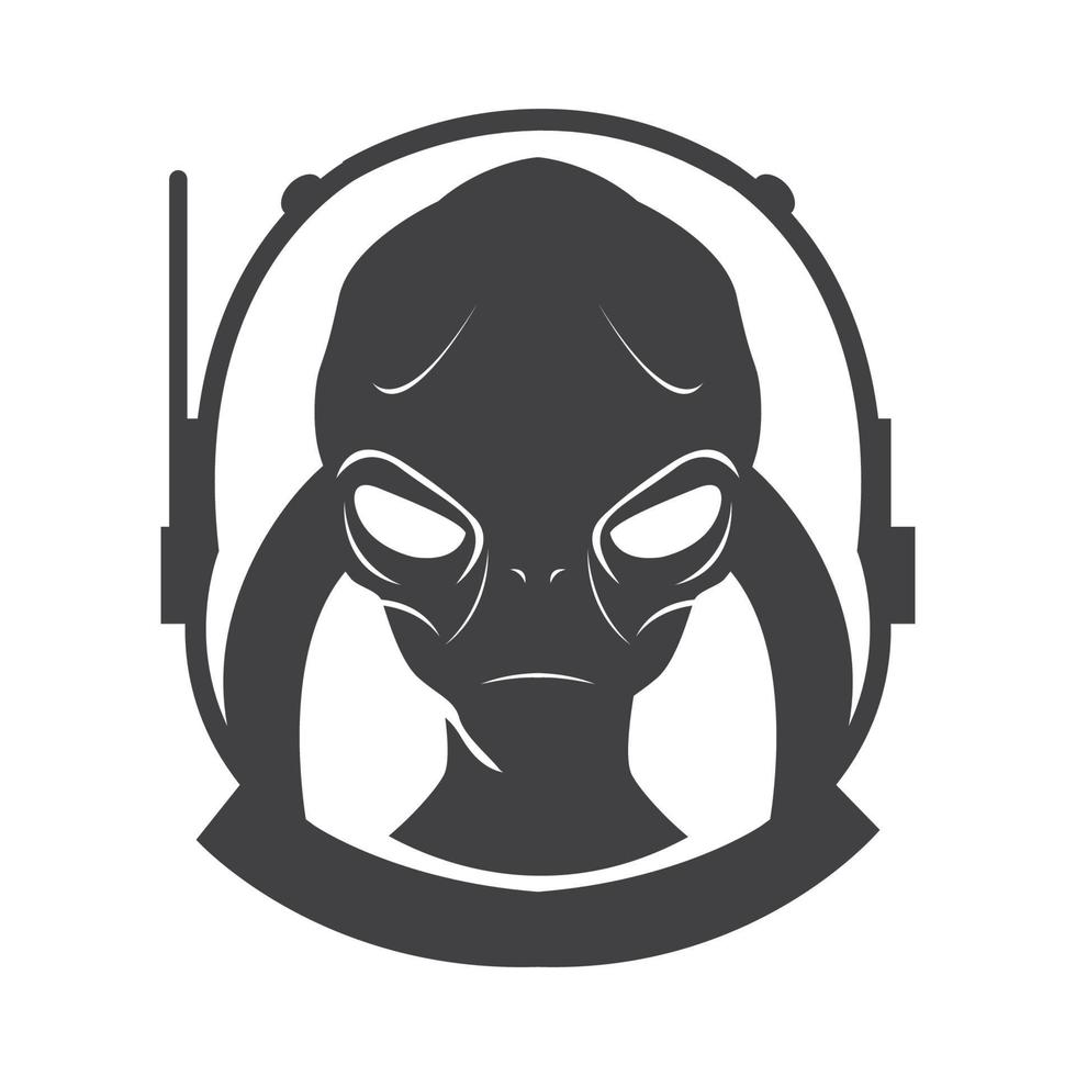 Alien illustration design vector