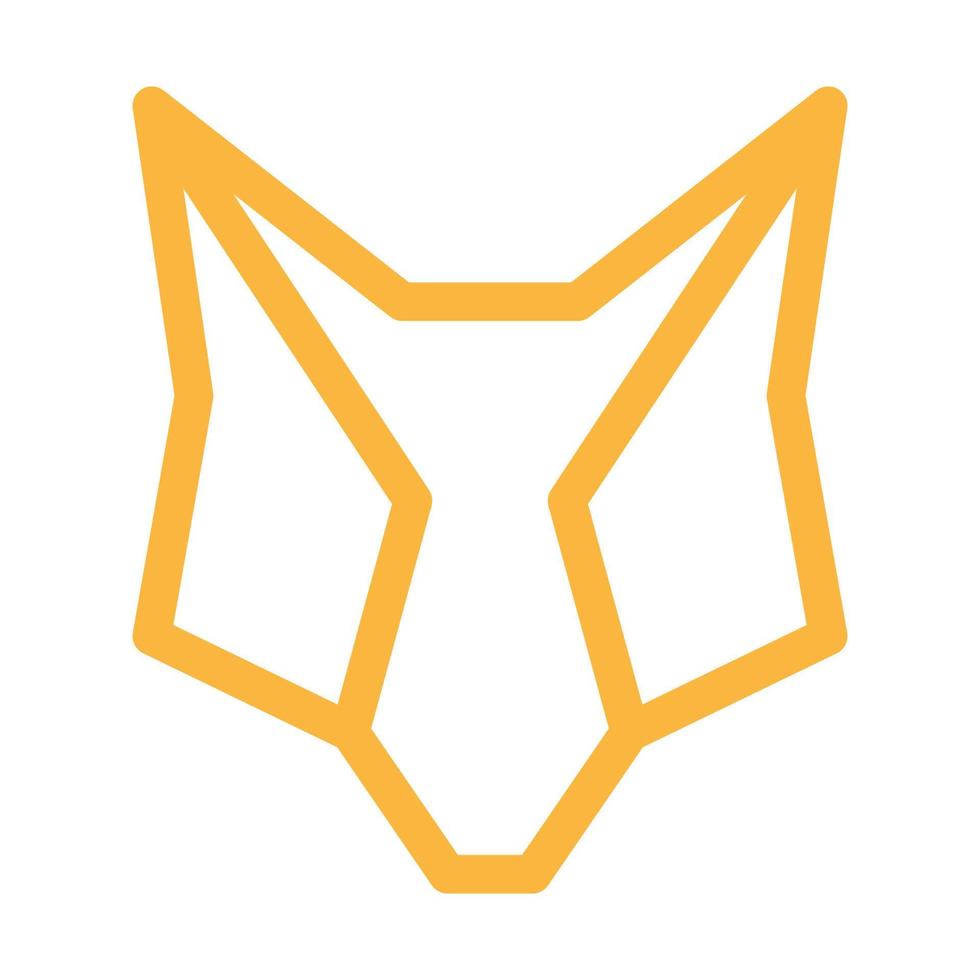 fox head line modern tech logo symbol icon vector graphic design